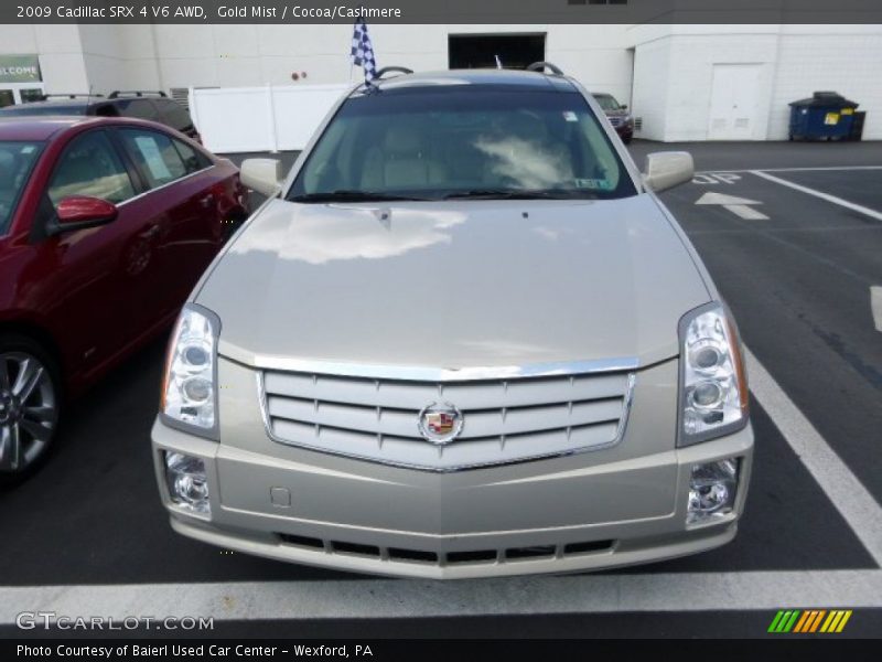 Gold Mist / Cocoa/Cashmere 2009 Cadillac SRX 4 V6 AWD