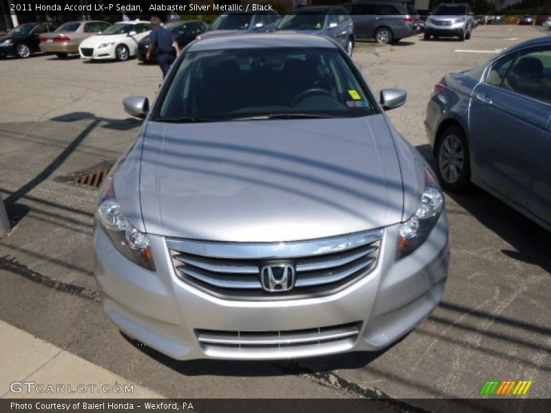 Alabaster Silver Metallic / Black 2011 Honda Accord LX-P Sedan