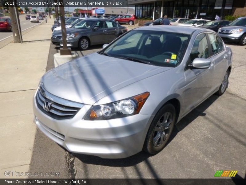 Alabaster Silver Metallic / Black 2011 Honda Accord LX-P Sedan