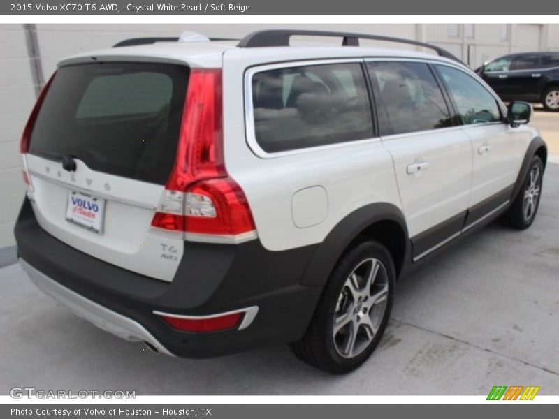 Crystal White Pearl / Soft Beige 2015 Volvo XC70 T6 AWD