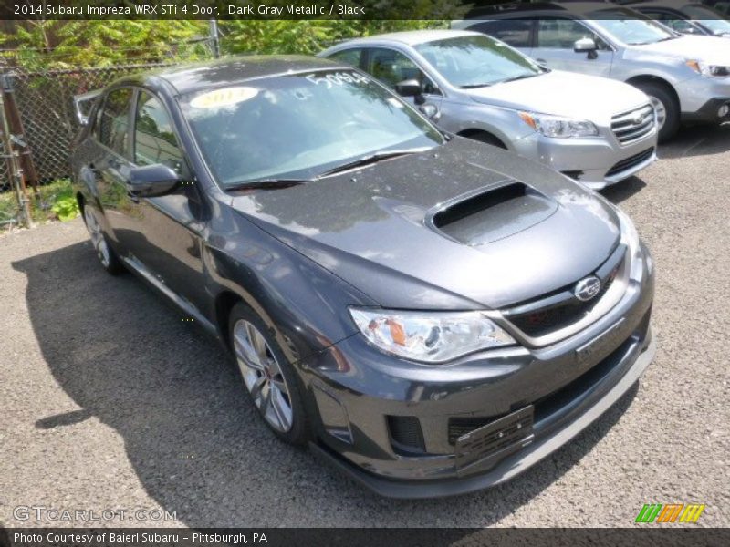 Dark Gray Metallic / Black 2014 Subaru Impreza WRX STi 4 Door