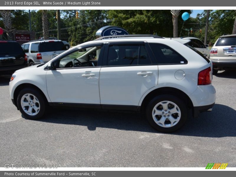 White Suede / Medium Light Stone 2013 Ford Edge SEL