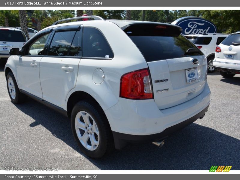 White Suede / Medium Light Stone 2013 Ford Edge SEL