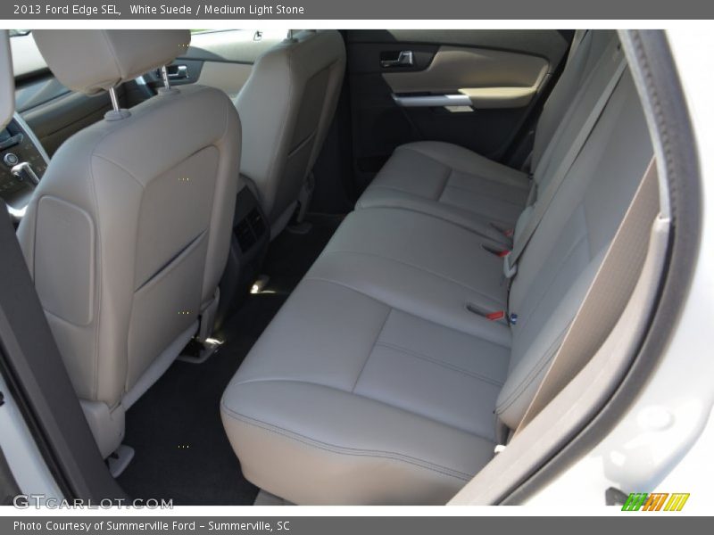 White Suede / Medium Light Stone 2013 Ford Edge SEL