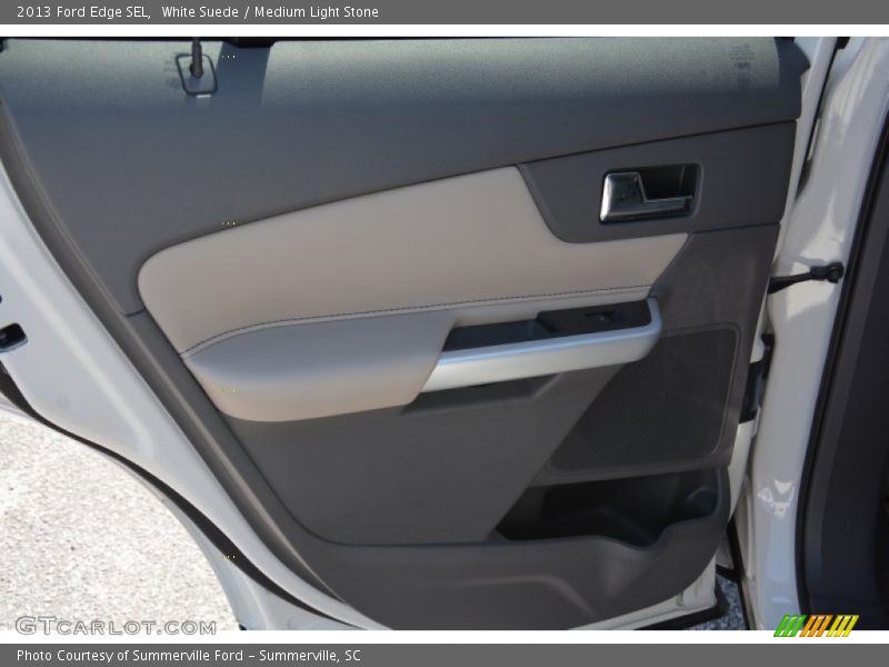 White Suede / Medium Light Stone 2013 Ford Edge SEL