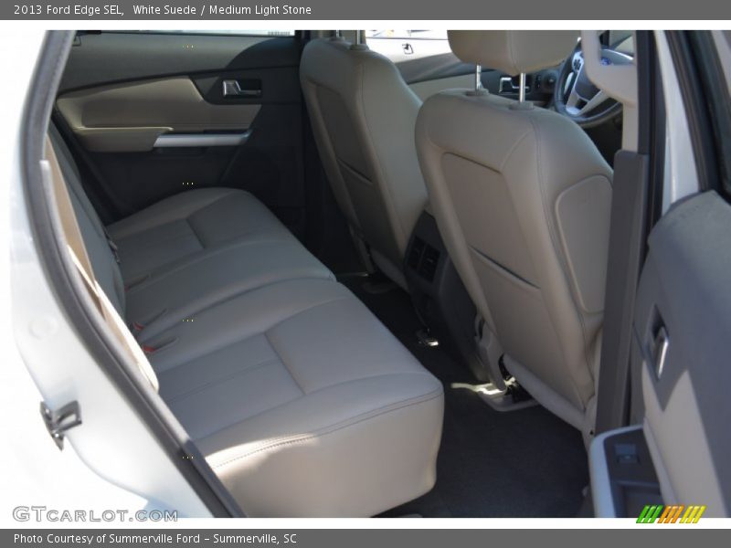 White Suede / Medium Light Stone 2013 Ford Edge SEL