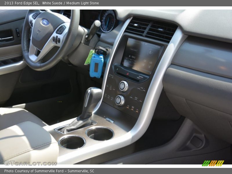 White Suede / Medium Light Stone 2013 Ford Edge SEL