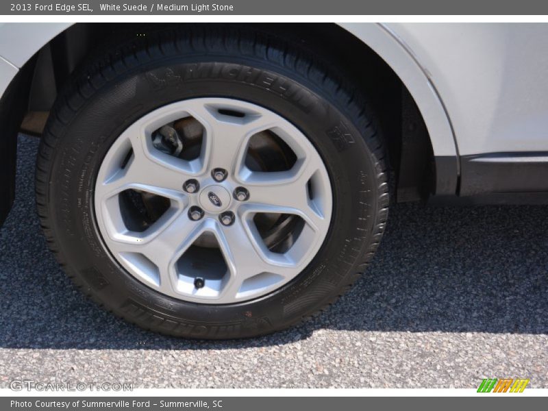 White Suede / Medium Light Stone 2013 Ford Edge SEL