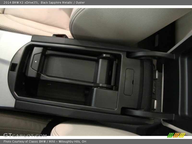 Black Sapphire Metallic / Oyster 2014 BMW X3 xDrive35i