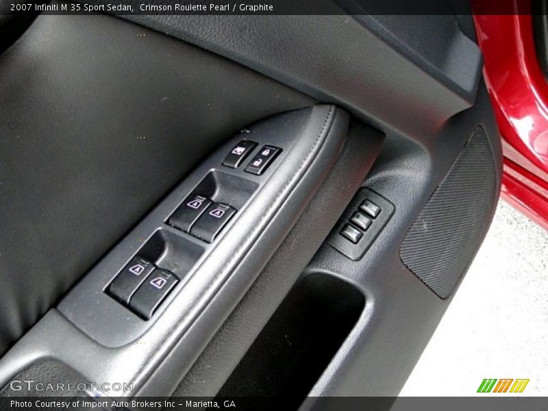 Crimson Roulette Pearl / Graphite 2007 Infiniti M 35 Sport Sedan