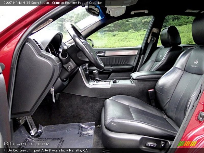 Crimson Roulette Pearl / Graphite 2007 Infiniti M 35 Sport Sedan