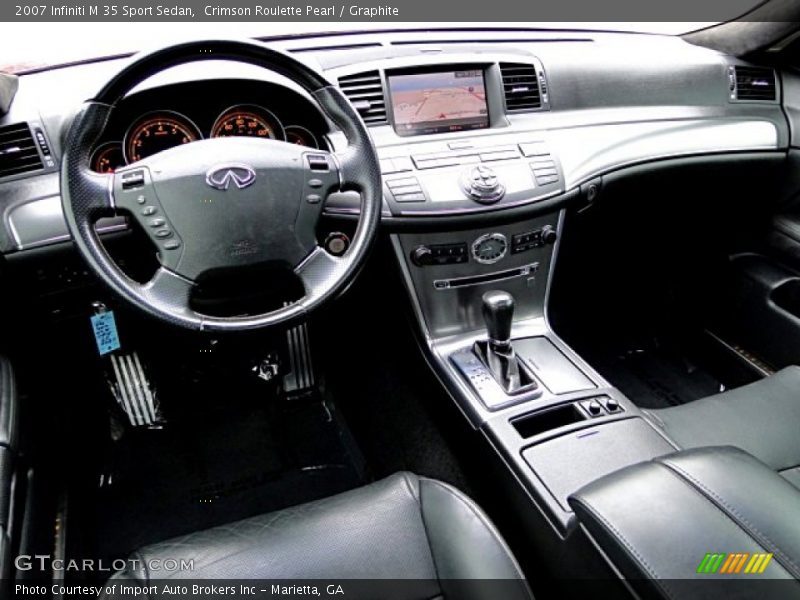 Crimson Roulette Pearl / Graphite 2007 Infiniti M 35 Sport Sedan
