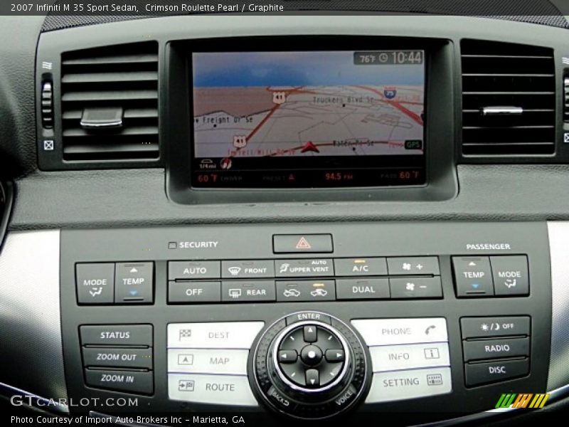 Crimson Roulette Pearl / Graphite 2007 Infiniti M 35 Sport Sedan