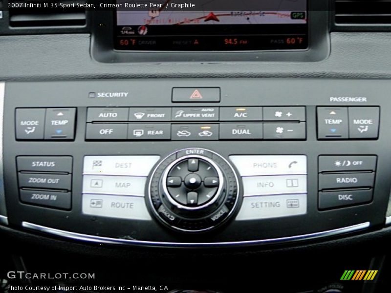 Crimson Roulette Pearl / Graphite 2007 Infiniti M 35 Sport Sedan