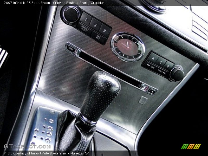 Crimson Roulette Pearl / Graphite 2007 Infiniti M 35 Sport Sedan