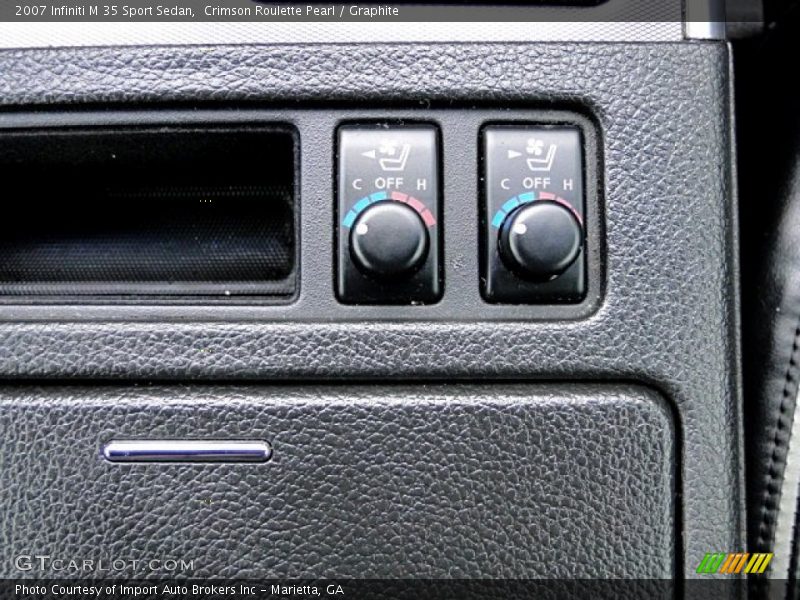 Crimson Roulette Pearl / Graphite 2007 Infiniti M 35 Sport Sedan