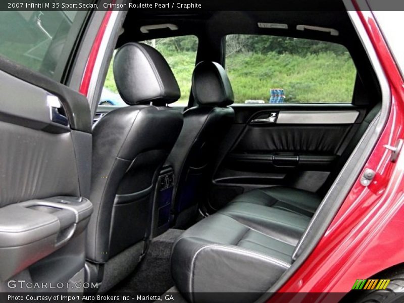 Crimson Roulette Pearl / Graphite 2007 Infiniti M 35 Sport Sedan