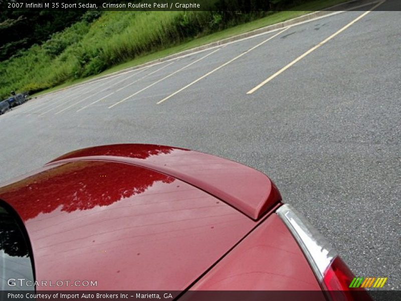 Crimson Roulette Pearl / Graphite 2007 Infiniti M 35 Sport Sedan