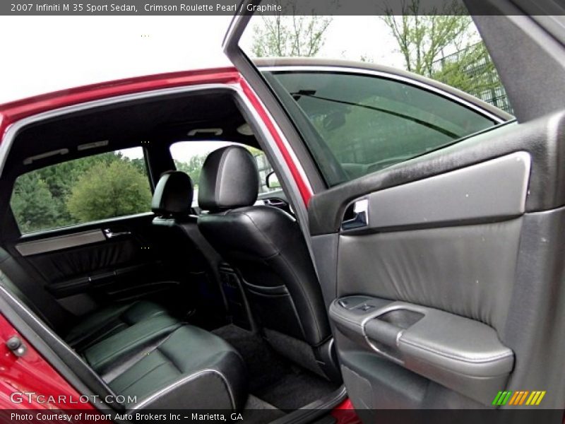 Crimson Roulette Pearl / Graphite 2007 Infiniti M 35 Sport Sedan