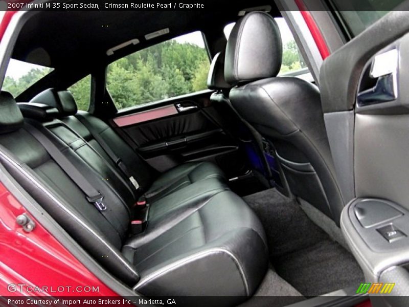 Crimson Roulette Pearl / Graphite 2007 Infiniti M 35 Sport Sedan