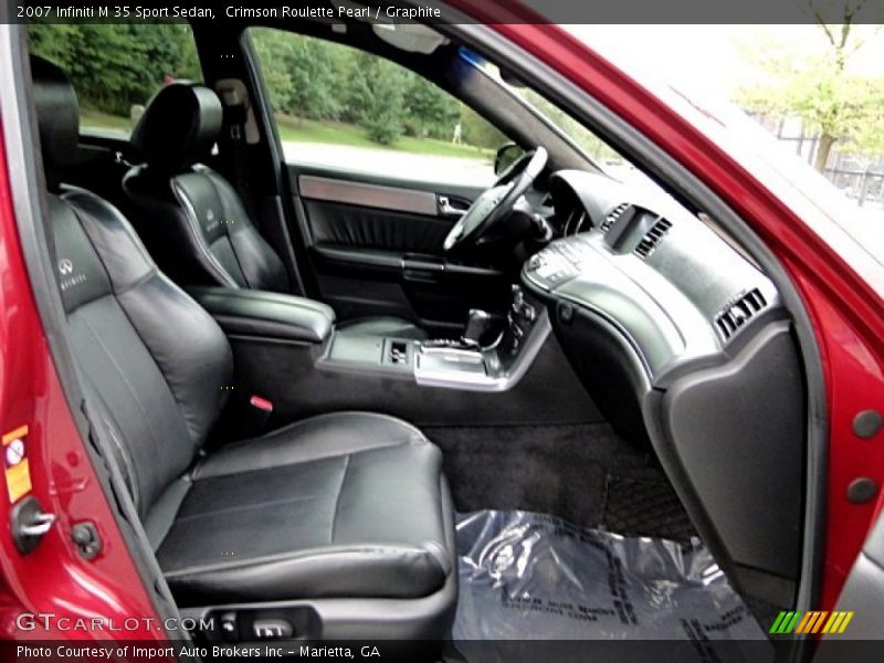 Crimson Roulette Pearl / Graphite 2007 Infiniti M 35 Sport Sedan