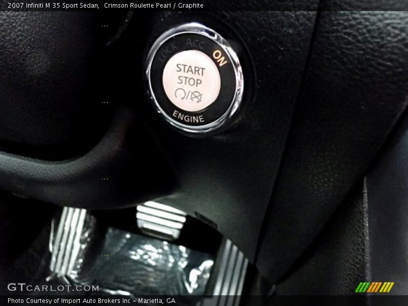 Crimson Roulette Pearl / Graphite 2007 Infiniti M 35 Sport Sedan