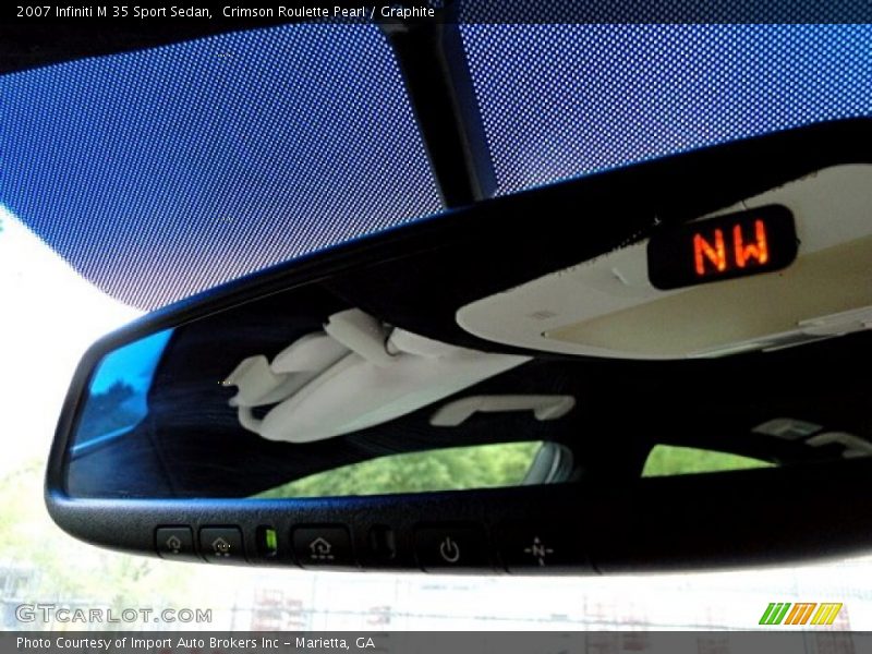 Crimson Roulette Pearl / Graphite 2007 Infiniti M 35 Sport Sedan