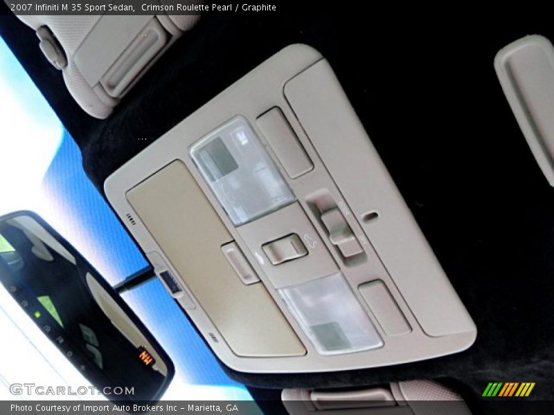 Crimson Roulette Pearl / Graphite 2007 Infiniti M 35 Sport Sedan