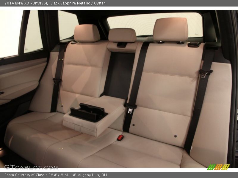 Black Sapphire Metallic / Oyster 2014 BMW X3 xDrive35i
