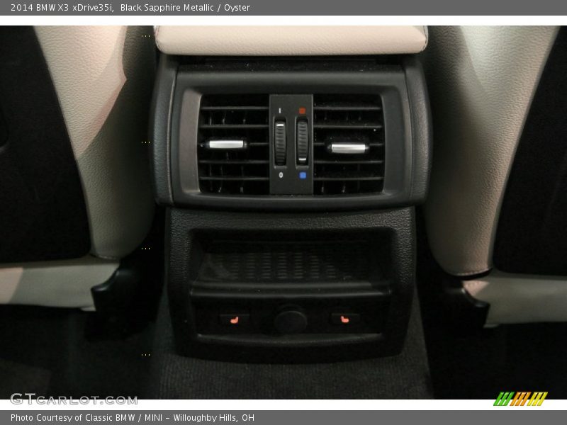 Black Sapphire Metallic / Oyster 2014 BMW X3 xDrive35i