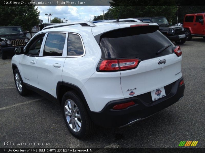 Bright White / Black 2015 Jeep Cherokee Limited 4x4