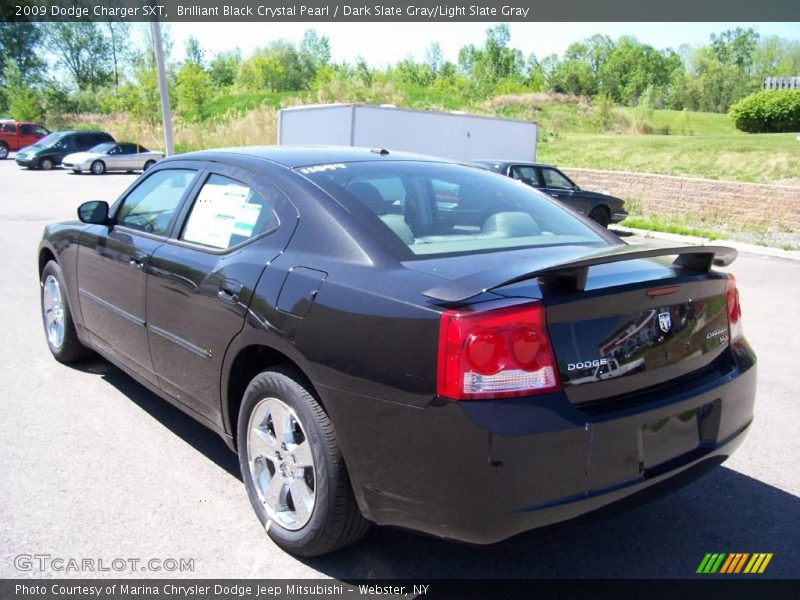 Brilliant Black Crystal Pearl / Dark Slate Gray/Light Slate Gray 2009 Dodge Charger SXT