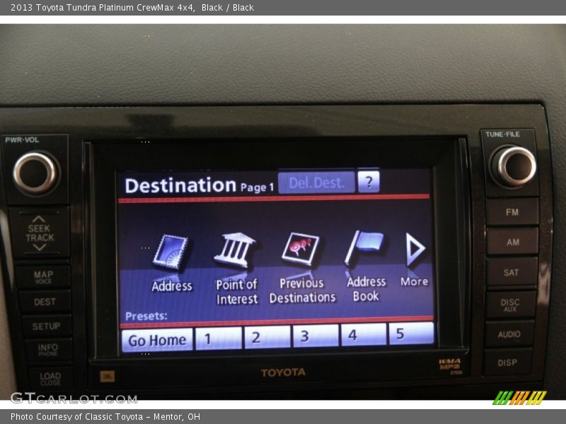 Black / Black 2013 Toyota Tundra Platinum CrewMax 4x4