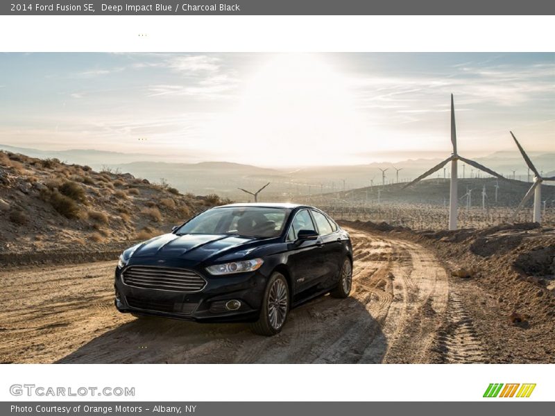 Deep Impact Blue / Charcoal Black 2014 Ford Fusion SE