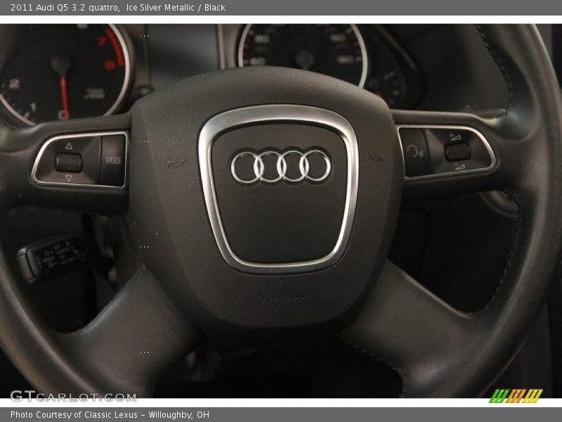 Ice Silver Metallic / Black 2011 Audi Q5 3.2 quattro