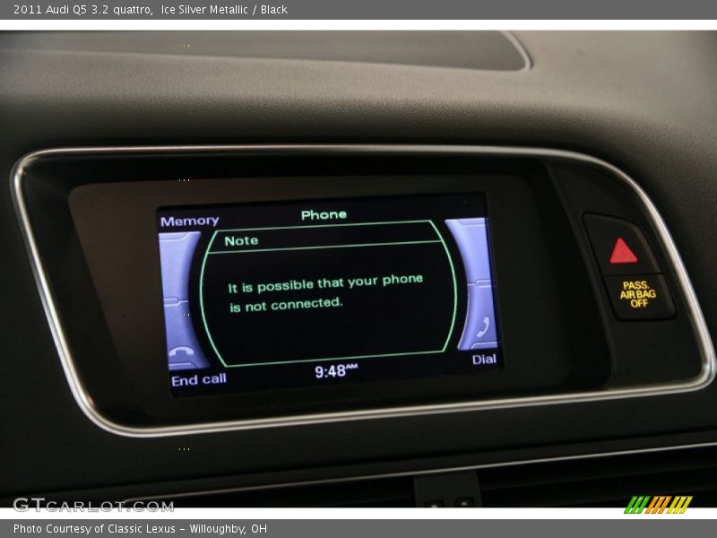 Ice Silver Metallic / Black 2011 Audi Q5 3.2 quattro