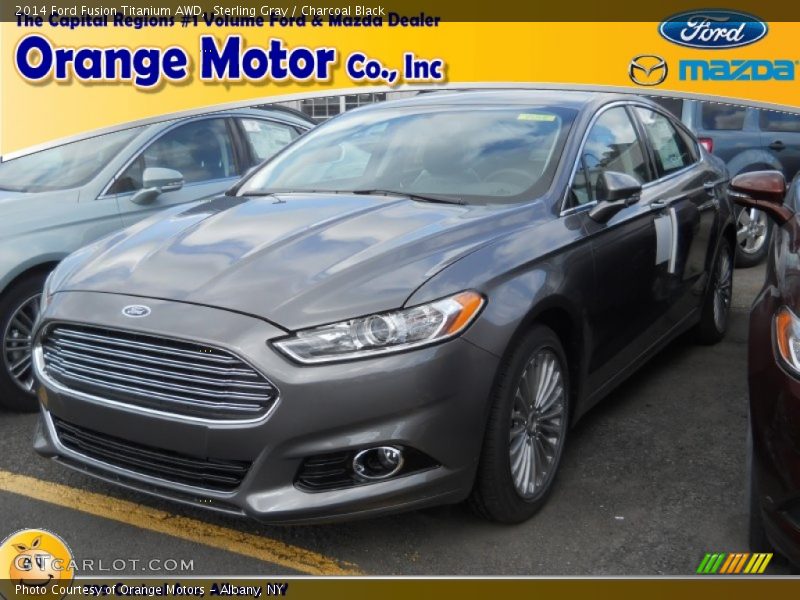Sterling Gray / Charcoal Black 2014 Ford Fusion Titanium AWD