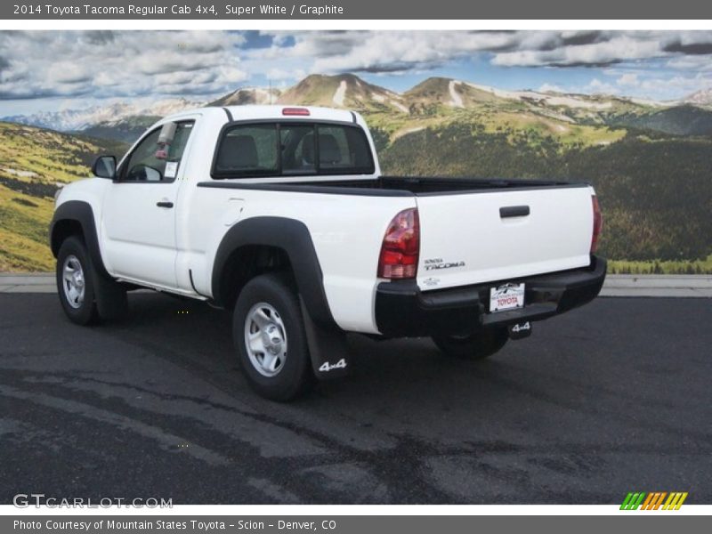Super White / Graphite 2014 Toyota Tacoma Regular Cab 4x4
