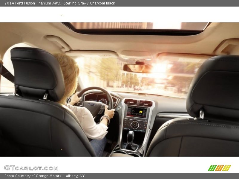 Sterling Gray / Charcoal Black 2014 Ford Fusion Titanium AWD