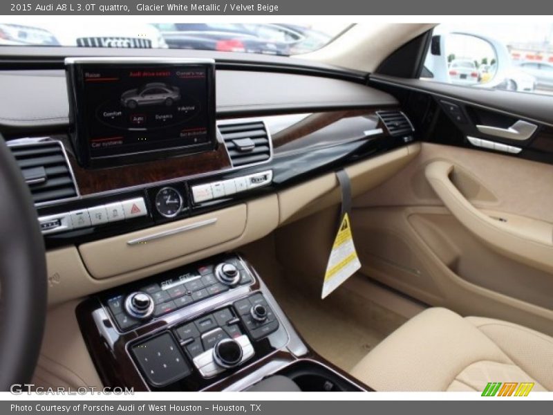 Glacier White Metallic / Velvet Beige 2015 Audi A8 L 3.0T quattro