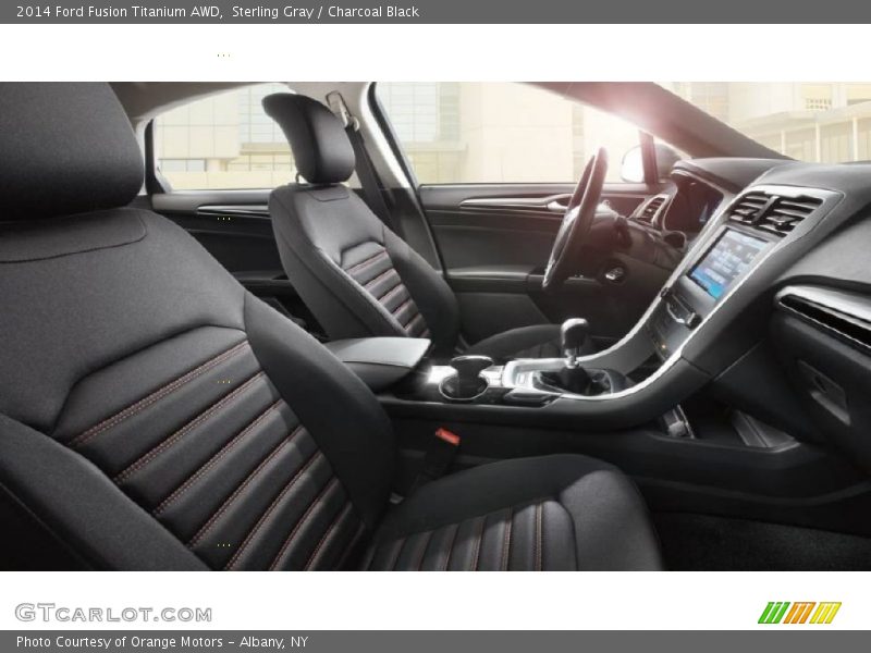 Sterling Gray / Charcoal Black 2014 Ford Fusion Titanium AWD