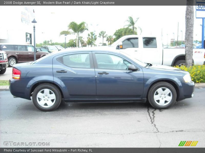 Modern Blue Pearl / Dark Khaki/Light Graystone 2008 Dodge Avenger SE