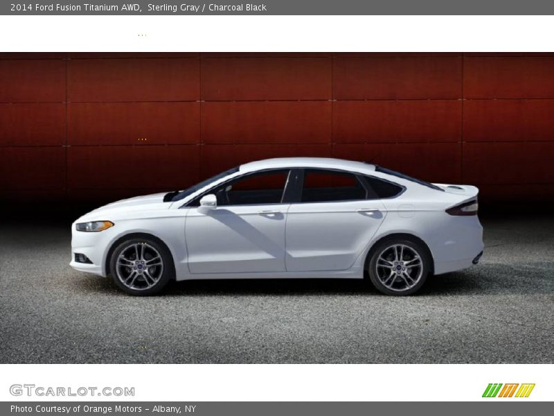 Sterling Gray / Charcoal Black 2014 Ford Fusion Titanium AWD