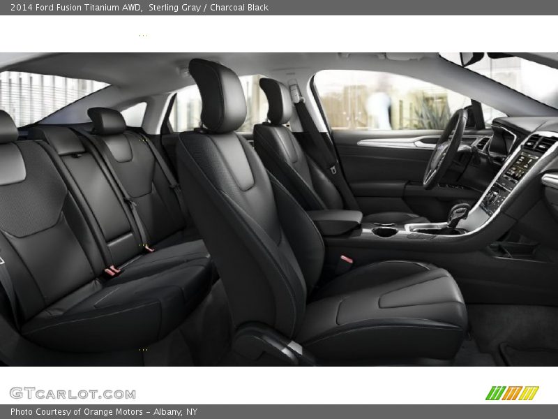 Sterling Gray / Charcoal Black 2014 Ford Fusion Titanium AWD