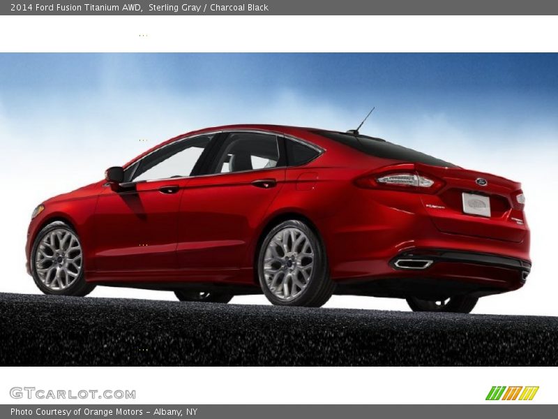 Sterling Gray / Charcoal Black 2014 Ford Fusion Titanium AWD