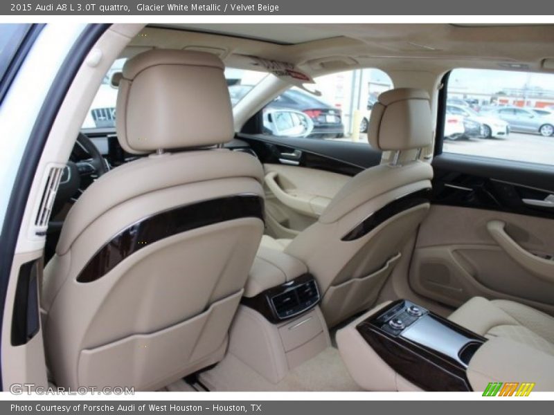 Glacier White Metallic / Velvet Beige 2015 Audi A8 L 3.0T quattro