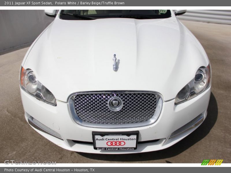 Polaris White / Barley Beige/Truffle Brown 2011 Jaguar XF Sport Sedan