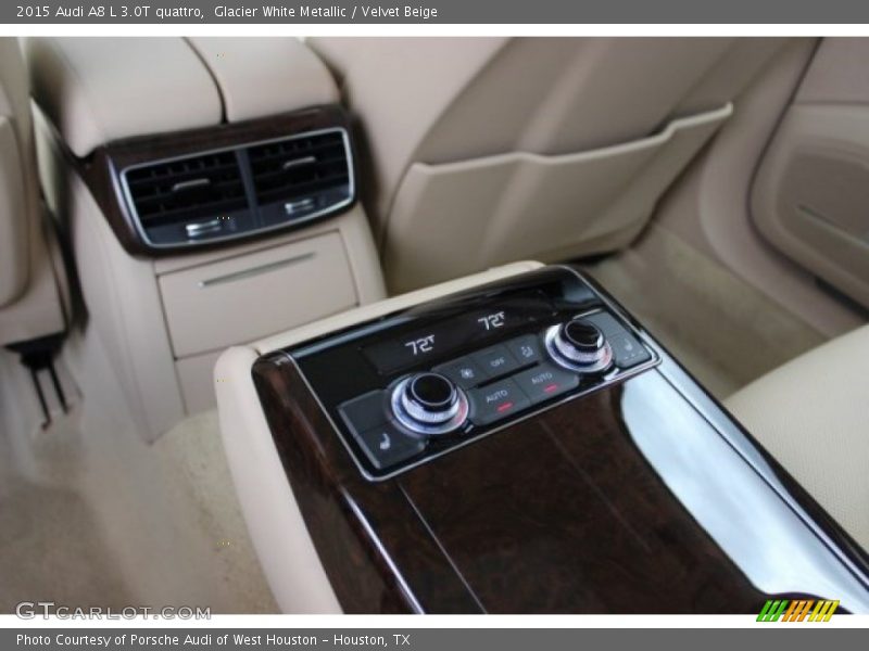 Glacier White Metallic / Velvet Beige 2015 Audi A8 L 3.0T quattro