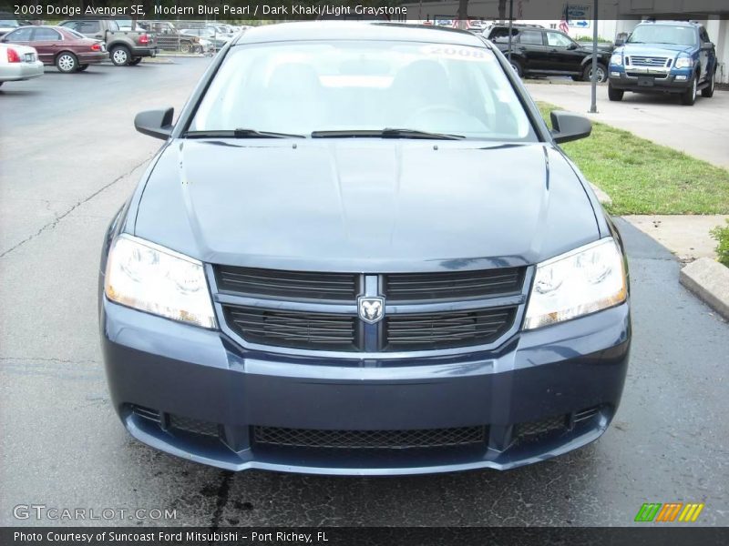Modern Blue Pearl / Dark Khaki/Light Graystone 2008 Dodge Avenger SE
