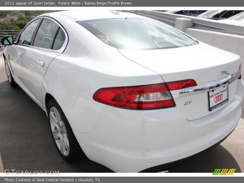 Polaris White / Barley Beige/Truffle Brown 2011 Jaguar XF Sport Sedan